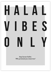 Halal Vibes Only Poster