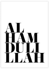 Alhamdulillah Letters Poster