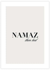 Namaz then bed Poster