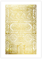 Kaaba Door Gold Foil Poster