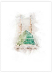 An Nabawi Watercolour Poster