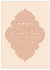 Ramadan Tips Poster