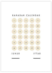 Ramadan Calendar Poster