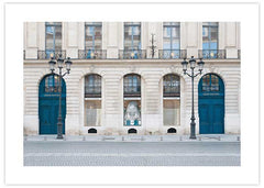 Paris Blue Doors Poster