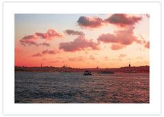 Istanbul Pastel Sunset Poster
