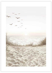 Birds Beach Poster