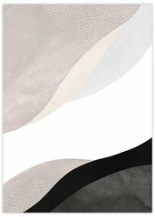 Abstract Black White No1 Poster