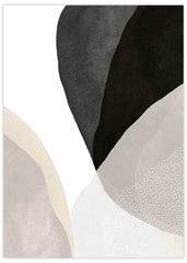 Abstract Black White No2 Poster