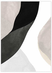 Abstract Black White No3 Poster