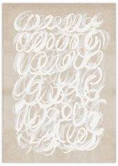 Beige Abstract No1 Poster