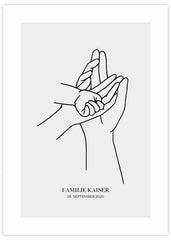Family Hands Personal Poster