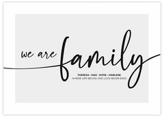 We are Family Personal Poster
